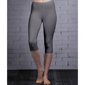 Women's Dark Gray Crop Leggings XL  2017-B3